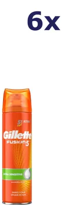 Produktbild von 6x Gillette Fusion Sensitive Skin scheerschuim 250ml