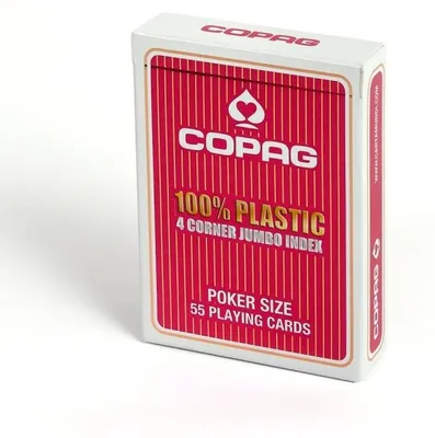 Obrázek produktu pro Copag – 4 Corner Jumbo Pokerové Karty (Červená / Modrá)