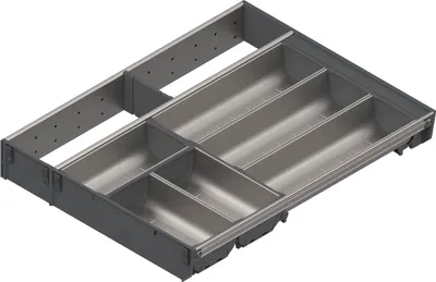 Produktbild von Blum Orga-Line Besteckeinsatz Facheinteilung Set ZSI.XXXKI4, NL 500mm, grau