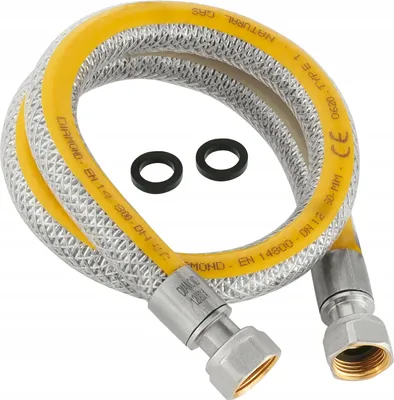 Zdjęcie produktu dla Przewód Gazowy Elastyczny 1/2" Dn15 Gw Gz 1M Wąż Do Gazu Mocny