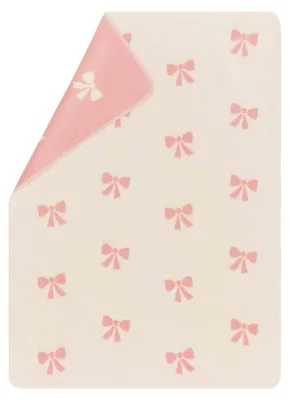 Produktbild von Babydecke Schleifchen 75 x 100 cm - Altrosa - GOTS  - von David Fussenegger