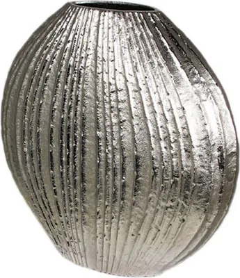 Produktbild von Kaheku Dekovase Morino vernickelt 39x10x, H= 37 cm  519018093