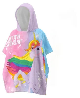 Obrázok produktu pre Detský župan do kúpeľa od spoločnosti Herding Unicorn Academy, približne 60x60 cm, s kapucňou, 100% bavlna