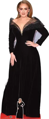 Image de Adele - Black Dress - Support en carton VIP Standy - 72x175 cm