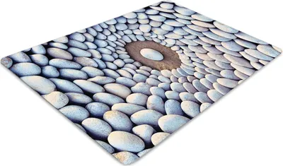 Produktbild von Stuhlunterlage Bürostuhlunterlage 120 cm x 90 cm Bodenmatte Bürostuhlunterlage - Zen Steine