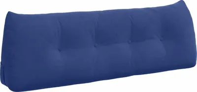 Produktbild von vidaXL Rückenkissen Polizeiblau 140 x 24 x 50 cm Samt