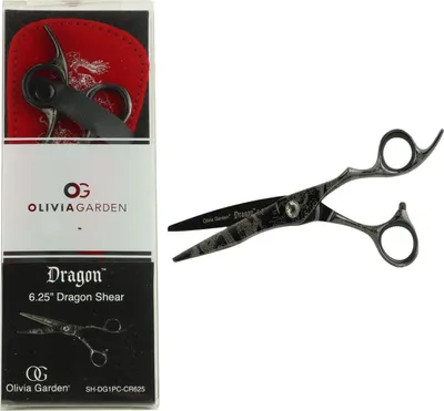 Produktbild von Olivia Garden Dragon Schere 6,25 Titanbeschichtete Schere Haarschneide Schere