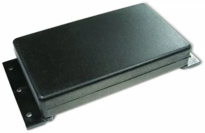 Productafbeelding van Behuizing plat, voor wandmontage, met schroeven, afmetingen 120x70x20 mm, zwart