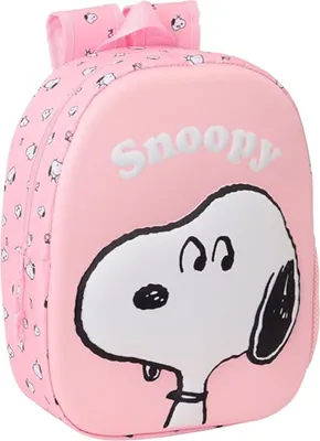 Produktbild von 3D Snoopy Kinder Rucksack 33 cm Kindergarten Tasche Peanuts