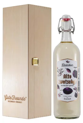 Produktbild von Raunikar Alte Zwetschge Obstbrand mit Geschenk-HK
