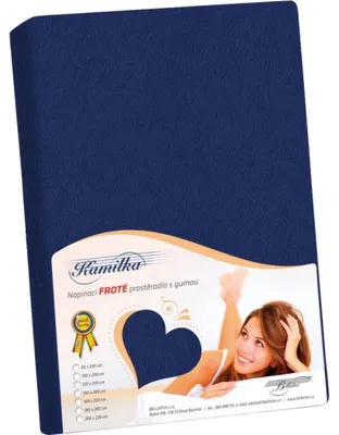 Obrázek produktu pro Prostěradlo froté - Modrá - 200x220
