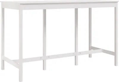 Obrázek produktu pro Barový stůl bílý 180 x 80 x 110 cm masivní borové dřevo