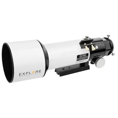 Produktbild von Explore Scientific 80 mm Triplet APO Teleskop mit FCD-100 Glas, f/6, HEXAFOC Auszug, kompakt & ideal für Astrofotografie