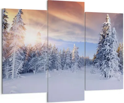 Produktbild von Bild auf Leinwand - Leinwandbild - Abenteuer alpen winter schnee - 130x100cm - Wand Bild - Wanddeko - Leinwanddruck - Bilder - Kunstdruck - Leinwand bilder - Wandkunst - CB130x100-2433