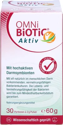 Produktbild von OMNi-BiOTiC Aktiv Pulver, 60 g Pulver