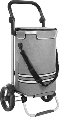 Obrázek produktu pro Skládací nákupní vozík Rootz – vozík na nákup – skládací univerzální vozík – lehká konstrukce – 45 cm x 35 cm x 92 cm