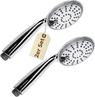 Produktbild von 2x Duschkopf Wassersparend 3 Funktion Duschbrause Handbrause Dusche Brausekopf Dusche Antikalk Shower Head