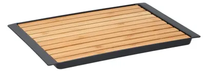 Brotbrett mit Krümelfach – Bambus – 38 x 27 x 2 cm
