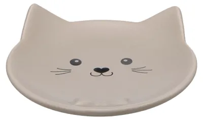 Image de Gamelle plat rond en céramique pour chat Anti-Stress
