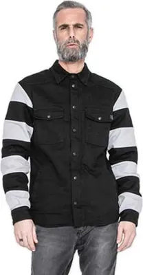 Productafbeelding van John Doe gevangeniskleding motorfiets T-shirt, zwart/wit, maat 5XL