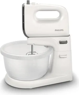 Produktbild von Elektrischer Handmixer PHILIPS Serie 5000, 500W, 5 Geschwindigkeiten, 3L Schüssel, Weiß