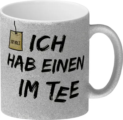 Produktbild von Ich hab einen im Tee Glitzer-Glitzer-Kaffeebecher