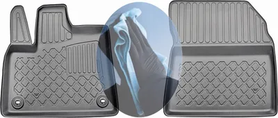 Produktbild von Z522103 TPE-Gummifußmatten kompatibel mit  Peugeot Rifter L2 Langversion  Hochdachkombi  2018- 5-Sitzer, 1. Sitzreihe