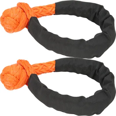 Image de 2Pcs Synthetic Soft Shackle 21 Tons Breaking Strength Flexible Lightweight Rope Shackle for Truck SUVs Offroad Vehicle