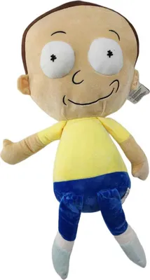 Produktbild von Soma Rick & Morty Kuscheltier Rick and Morty Plüsch Plüschfigur XXL 67 cm Teddybär Stofftier Glücksbärchen für Kinder (Morty Mund zu 67 cm)