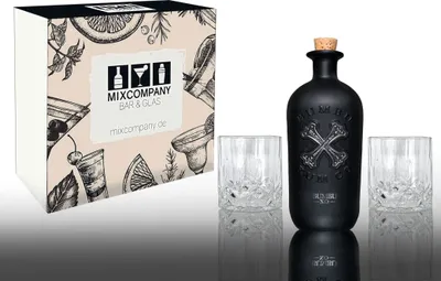 Produktbild von Bumbu Geschenkset Rum XO 0,7L (40% Vol) + 2 Tumbler Kristalloptik bis zu 18 Jahre in Bourbon-Fässern gereift- [Enthält Sulfite]