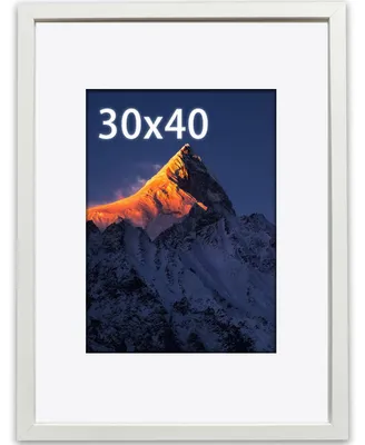 Immagine prodotto di Cornice per foto 30x40 cm con vetro acrilico infrangibile - Bianco