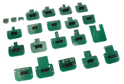 Image de Adaptateurs de sondes - Outils de diagnostic - Ensemble complet de 22 pièces - Vert - Compatible avec Ktag, Kess et autres - Qualité supérieure