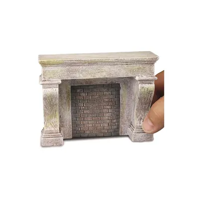 Produktbild von Miniatur Gutshofkamin leer für Puppenhaus & Diorama 1:12