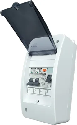 Produktbild von RoadEu -  Leitungsschutzschalter, Stromverteiler mit Fehlerstromschutzschalter 40A 2P und LS C16A C10A. Sicherungskasten 230V