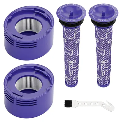 5-teiliges Filter-Set für V7 V8, HEPA-Nachfilter, Vorfilter, Bürste