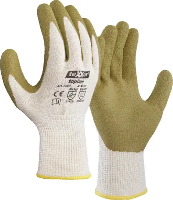 Produktbild von teXXor® topline Grobstrick-Handschuhe GREEN PROTECT 8, natur/grün