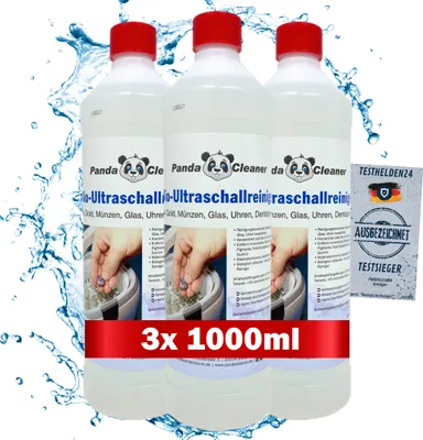 Produktbild von PandaCleaner Ultraschallreiniger für Ultraschallbad - 3000ml Konzentrat für Brillen & Dentalprodukte - -Ultraschallreiniger