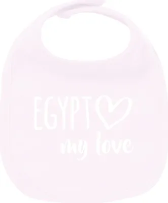 Produktbild von Huuraa Unisex Babylatz Egypt my love Geschenk Babypink  Baumwolle Egypt Mitbringsel