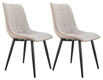 Imagen del producto de Silla de comedor - Silla de cocina - Silla - Silla de respaldo alto - Silla con asiento - Juego de 2 - Estructura de metal