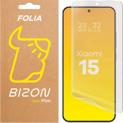 Produktbild von Matte Folie für Xiaomi 15, Bizon Glass Film Sun, 1 Stück
