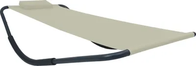 Produktbild von Gartenbett Cremeweiß 200 x 90 cm Stahl