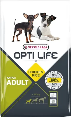 Produktbild von Versele-Laga Opti Life Adult Mini, Adult, jede Rasse, Klein (5-10 kg), Huhn, 7,5 kg, Gluten-frei