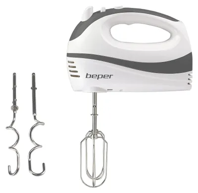 Productafbeelding van Beper P102SBA100 handmixer, kunststof behuizing, 300 watt, 6 snelheden