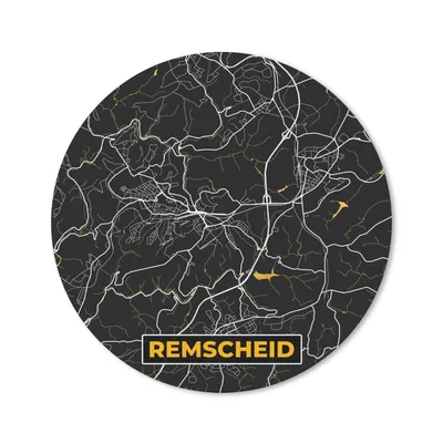 Produktbild von MuchoWow® Mauspad Mousepad Remscheid - Stadtplan - Karte - Deutschland - Gold 20x20 cm - Mousepads - Maus Mat - Pad - Mausunterlage - Schreibtischmatte