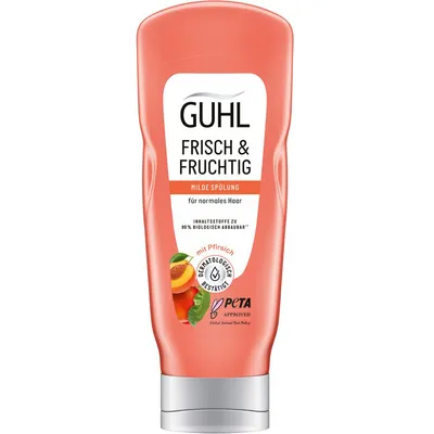Produktbild von Guhl Frisch und Fruchtig milde Spülung mit Pfirsich Vitamin C 200ml