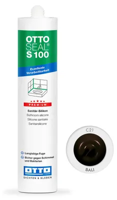 Produktbild von Ottoseal S100 Premium-Sanitär-Silikon 300ml Farbe: Bali C21