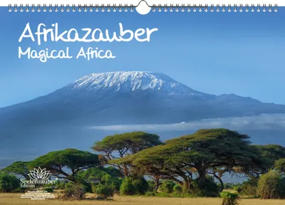 Produktbild von Afrikazauber DIN A3 Kalender - Immerwährender Kalender Afrika Landschaft und Tiere - Seelenzauber