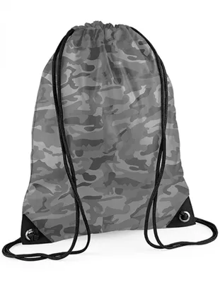 Produktbild von BagBase BG10 | Premium Gymsac Turnbeutel | 33 x 45 cm - Farbe: Arctic Camo - Größe: 33 x 45 cm