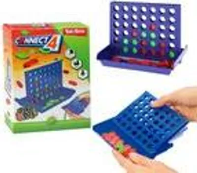 Produktbild von Toi-Toys - Reisespiel - Connect 4 Gesellschaftsspiel Familienspiel Kinderspiel
