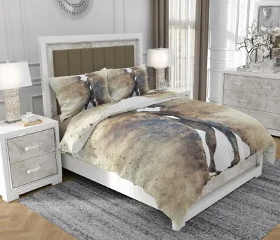 Obrázek produktu pro Povlečení 200x220 cm + 2x70x80 cm, 3dílná sada, 100% bavlna, satyna, zip, vícebarevná - SOVIO | So.0262